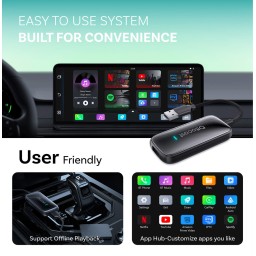 أوتوكاست بلاي تو فيديو ألترا اللاسلكي كاربلاي/أندرويد أوتو Ottocast Play2Video Ultra Wireless CarPlay/Android Auto Ottocast Play2Video Ultra Wireless CarPlay/Android Auto