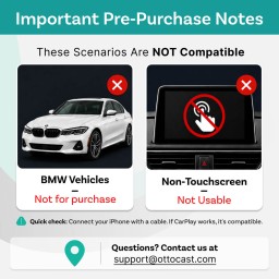 أوتوكاست بلاي تو فيديو ألترا اللاسلكي كاربلاي/أندرويد أوتو Ottocast Play2Video Ultra Wireless CarPlay/Android Auto Ottocast Play2Video Ultra Wireless CarPlay/Android Auto