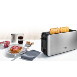 محمصة خبز بوش Bosch ComfortLine لشريحتين مع إطفاء تلقائي – رمادي غامق Bosch ComfortLine Toaster - 2-Slice - Auto-Off - Anthracite