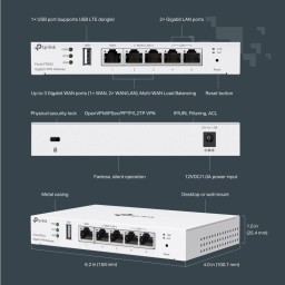 تي بي-لينك فيستا - TP-Link Festa FR205 TP-Link Festa FR205 | Gigabit VPN Gateway
