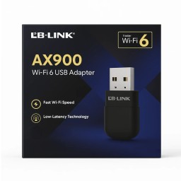 لاقط واي فاي USB إل بي لينک AX900 بتقنية Wi-Fi 6 LB-LINK AX900 Wi-Fi 6 USB Adapter