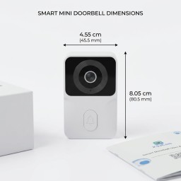 جرس الباب الذكي المزود بكاميرا  المربوط بالهاتف Smart doorbell with camera