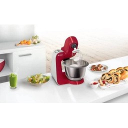 خلاط بوش عمودي 3.9L 1000W – أحمر وفضي Bosch MUM58720 Stand Mixer - 3.9L - 1000W - Red / Silver