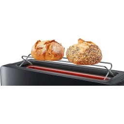 محمصة خبز بوش ComfortLine لشريحتين مع إيقاف تلقائي – أسود Bosch ComfortLine Toaster - 2-Slice - Auto-Off - Black