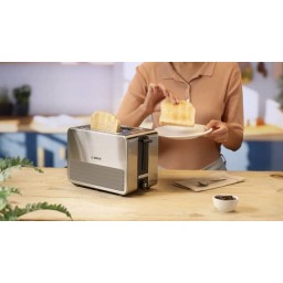 جهاز تحميص خبز بوش مدمج لشريحتين – إطفاء تلقائي Bosch Compact Toaster - 2-Slice - Auto-Off