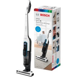 مكنسة كهربائية بوش لاسلكية سعة 0.9L بقوة 28V – أبيض Bosch BCH86SIL1 Cordless Vacuum Cleaner - 0.9L - 28V - White