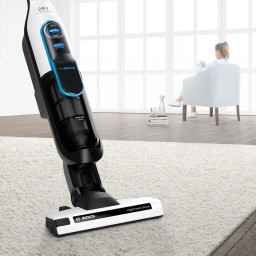 مكنسة كهربائية بوش لاسلكية سعة 0.9L بقوة 28V – أبيض Bosch BCH86SIL1 Cordless Vacuum Cleaner - 0.9L - 28V - White