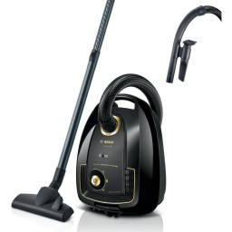 مكنسة كهربائية بوش 2200W بسعة 4.0L – أسود وذهبي Bosch BGL38GOLD Corded Canister Vacuum Cleaner - 2200W - 4.0L - Black and Gold
