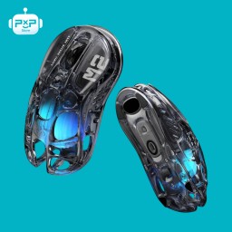 ماوس GravaStar Mercury M2 لاسلكي للألعاب – شفاف أسود GravaStar Mercury M2 Transparent Black Wireless Gaming Mouse