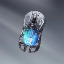 ماوس GravaStar Mercury M2 لاسلكي للألعاب – شفاف أسود GravaStar Mercury M2 Transparent Black Wireless Gaming Mouse