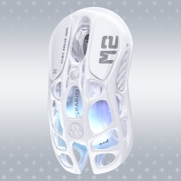 ماوس الألعاب اللاسلكي جرافاستار ميركوري M2 – أبيض أوبالين GRAVASTAR MERCURY M2  MOUSE – OPALINE WHITE
