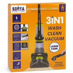 جهاز تنظيف السجاد سونيا 3 في 1 SONYA 3-in-1 Optimum Carpet Cleaner