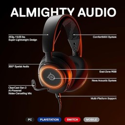 سماعة ألعاب ستيل سيريز أركتيس نوفا 3 SteelSeries Arctis Nova 3 Gaming Headset