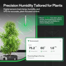ترطيب الهواء الذكي المخصص لغرف وخيام الزراعة المغلقة VIVOSUN AeroStream H19 Intelligent Environmental Humidifier