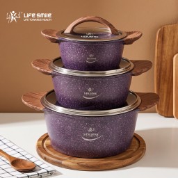 سيت قدر لايف سمايل ٣ قطع Life smile Pot Set 3 Pieces