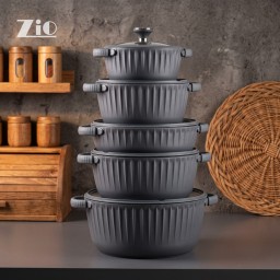 سيت قدر زيو 5 قطع ZCS-8690/5S32 ZIO Pots set ZCS-8690/5S32