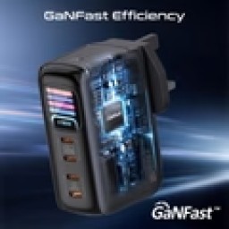 شاحن جداري فائق القوة بتقنية GaNFast بقدرة 165 واط 165W Ultra Powerful GaNFast Wall Charger