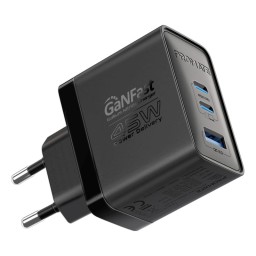 شاحن GaNFast™ بقدرة 45 واط بتقنية الشحن السريع 3.0 GaNFast™ 45W Charger with Quick Charge 3.0 Technology