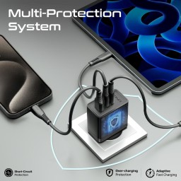 شاحن GaNFast™ بقدرة 45 واط بتقنية الشحن السريع 3.0 GaNFast™ 45W Charger with Quick Charge 3.0 Technology