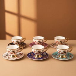 سيت فنجان قهوة 6 قطع Ceramic Coffee Cup 6 piece
