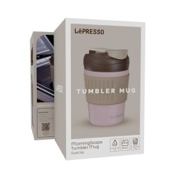 كوب حراري "ليبريسو مورنينج سكيب" ستانلس ستيل 316L خيارين للشرب سعة 350ml Lepresso Morningscape Dual Sip Thermal Tumbler Mug 350mL (316L Stainless Steel)