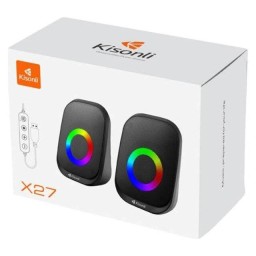 مكبر صوت Kisonli X27 USB (أسود) USB