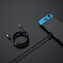 كيبل شحن دوبي تايب سي إلى تايب سي سريع 60 واط لنينتندو سويتش 2 DOBE USB-C to USB-C 60W Fast Charging Cable (1.5m) for Nintendo Switch 2 / Switch / OLED