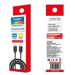 كيبل شحن دوبي تايب سي إلى تايب سي سريع 60 واط لنينتندو سويتش 2 DOBE USB-C to USB-C 60W Fast Charging Cable (1.5m) for Nintendo Switch 2 / Switch / OLED