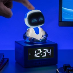 ساعة منبه رقمية تفاعلية أسترو بوت مع إضاءة ليلية من بالادون Paladone Astro Bot Icon Alarm Clock with Night Light