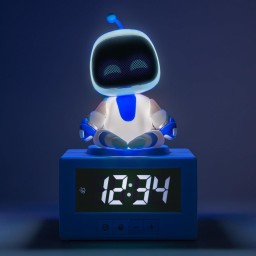 ساعة منبه رقمية تفاعلية أسترو بوت مع إضاءة ليلية من بالادون Paladone Astro Bot Icon Alarm Clock with Night Light