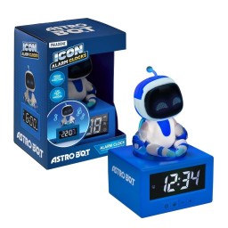 ساعة منبه رقمية تفاعلية أسترو بوت مع إضاءة ليلية من بالادون Paladone Astro Bot Icon Alarm Clock with Night Light