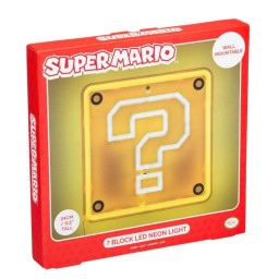 مصباح نيون جداري ليد سوبر ماريو علامة الاستفهام من بالادون Paladone Super Mario Question Mark Block LED Neon Wall Light