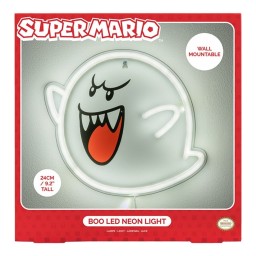 مصباح نيون جداري ليد شبح بو من سلسلة سوبر ماريو Super Mario Boo LED Neon Wall Light