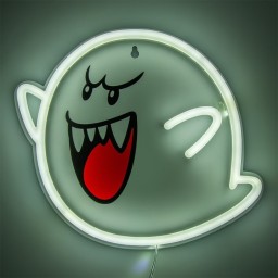 مصباح نيون جداري ليد شبح بو من سلسلة سوبر ماريو Super Mario Boo LED Neon Wall Light