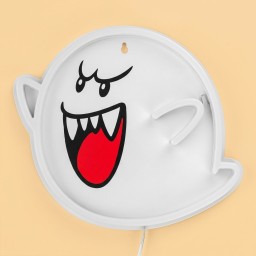 مصباح نيون جداري ليد شبح بو من سلسلة سوبر ماريو Super Mario Boo LED Neon Wall Light