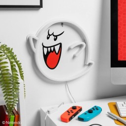 مصباح نيون جداري ليد شبح بو من سلسلة سوبر ماريو Super Mario Boo LED Neon Wall Light