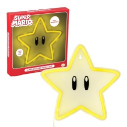 مصباح نيون جداري ليد سوبر ماريو النجمة الخارقة Super Mario Super Star LED Neon Wall Light
