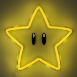 مصباح نيون جداري ليد سوبر ماريو النجمة الخارقة Super Mario Super Star LED Neon Wall Light