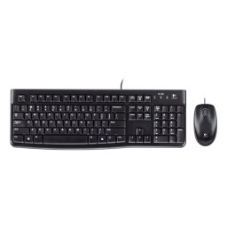 كومبو كيبورد وماوس سلكي لوجيتك Logitech - موديل MK120 Logitech Mouse and Keyboard MK120