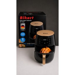 قلاية بيهارت بتقنية المانية وسعة كبيرة 8لتر  2400واط Behart deep fryer with German technology, large 8-liter capacity, 2400 watts