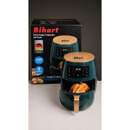 قلاية بيهارت بتقنية المانية وسعة كبيرة 8لتر  2400واط Behart deep fryer with German technology, large 8-liter capacity, 2400 watts