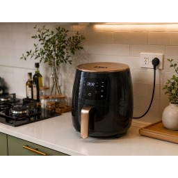 قلاية بيهارت بتقنية المانية وسعة كبيرة 8لتر  2400واط Behart deep fryer with German technology, large 8-liter capacity, 2400 watts