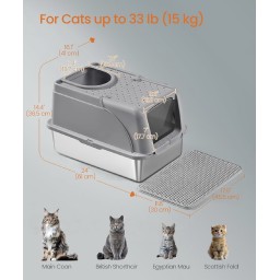 Feandreaلیتربوکس ستیل Feandrea Steel Litterbox