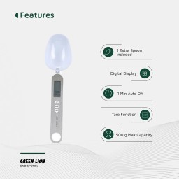 ميزان ملعقة رقمي جرين لايون – فضي Green Lion Digital Spoon Scale – Silver