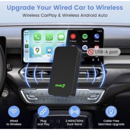 محول سيارة لاسلكي Carlinkit 5.0 يدعم CarPlay و Android Carlinkit 5.0 Wireless CarPlay & Android Car Adapter