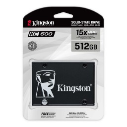 Kingston KC600 SSD سعة 512GB مقاس 2.5 بوصة SATA Kingston KC600 2.5-inch SATA SSD 512GB