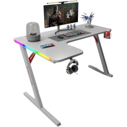 مكتب قيمنق زاوي جاماكس P201-LW زاوية يسار - أبيض (140x100 سم) Gamax P201-LW L-Shaped Gaming Desk 140x100 Left Corner - White