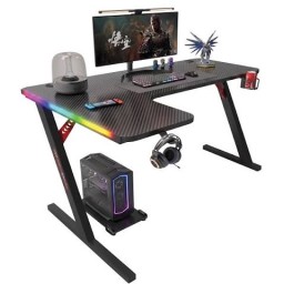 مكتب قيمنق زاوي جاماكس P202-LB زاوية يسار كبير - أسود (160x100 سم) Gamax P202-LB Large L-Shaped Gaming Desk 160x100 Left Corner - Black