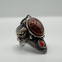 خاتم الابهام تصميم نجمة النبي داود Star of Prophet David Thumb Ring