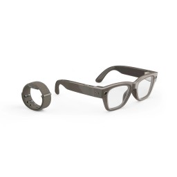 Meta - Ray-Ban Display Neural Bandظارات مدعمة بالذكاء الاصطناعي مزودة بشاشة مدمجة في العدسات  إطار لامع، كبير  مقاس 2لون رملي Meta - Ray-Ban Display & Neural Band | AI glasses with in-lens display - Shiny frame, large - band size 2 - Sand